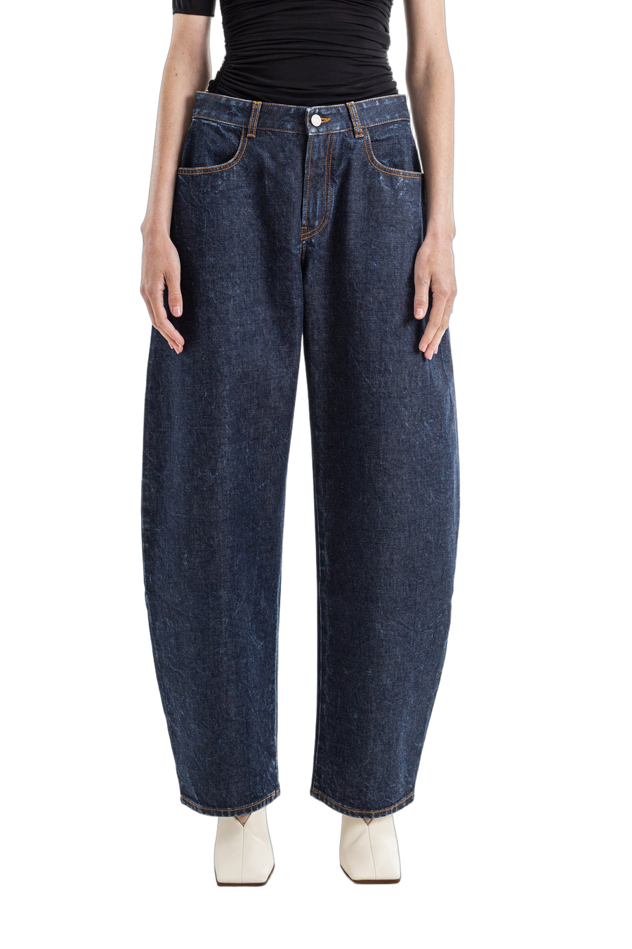Maison AlaïA Raw denim jeans in blue
