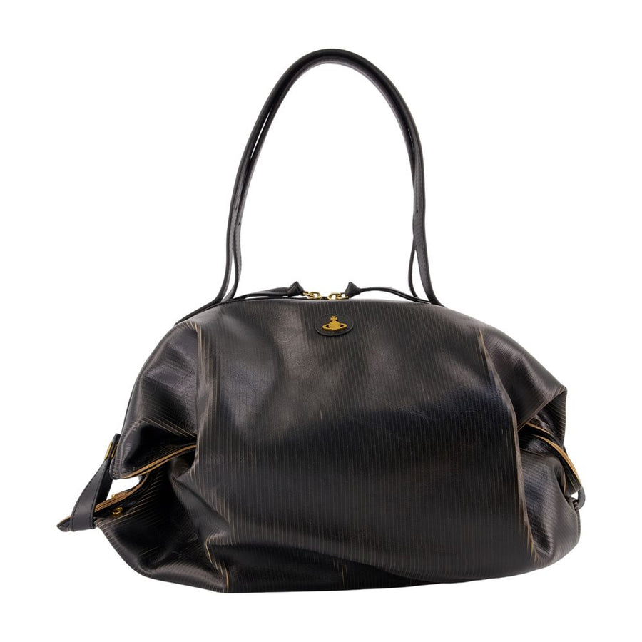 Mara Large Purse - Vivienne Westwood Leather Black Calfskin Bags / Handbags-purses