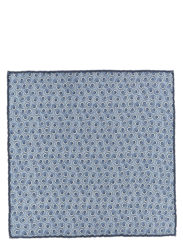 Blue Silk Pocket Square Accessory