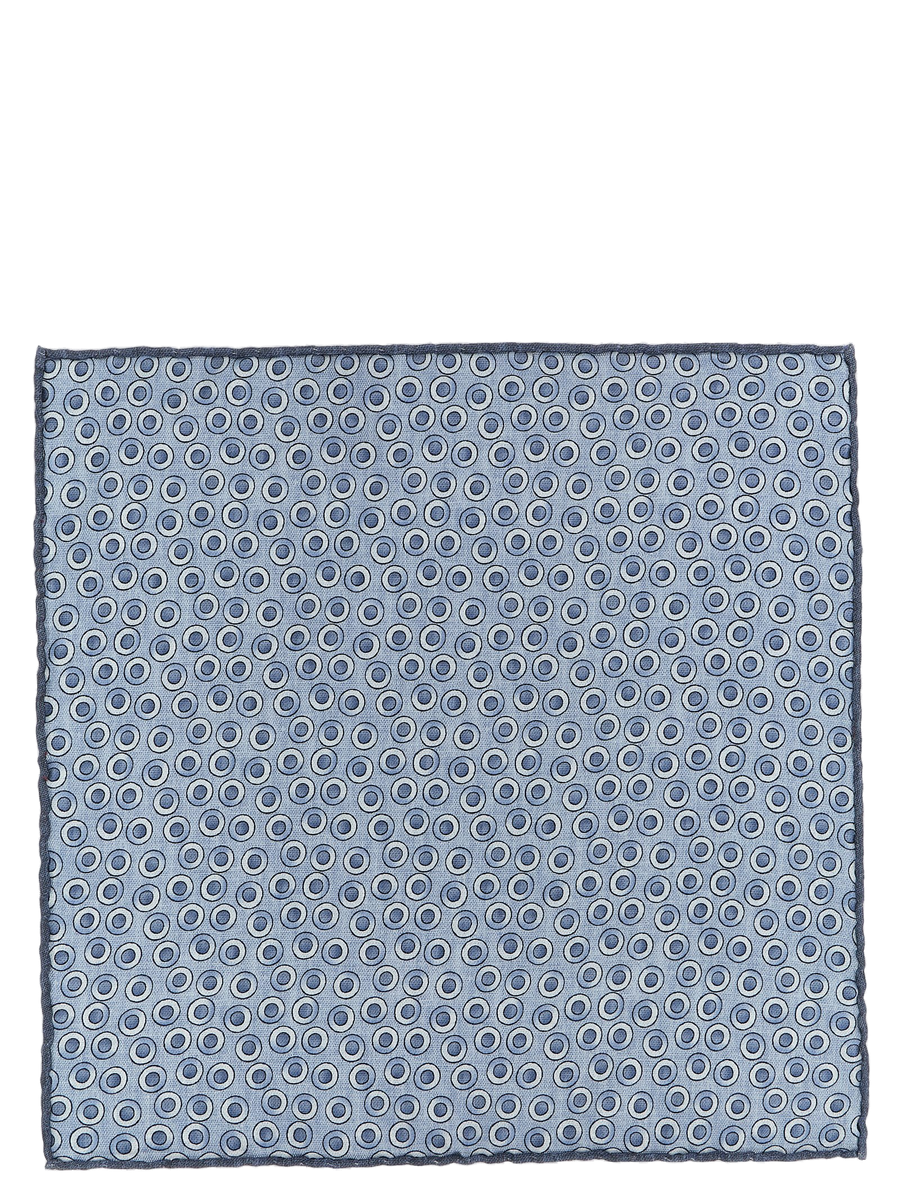 Blue Silk Pocket Square Accessory