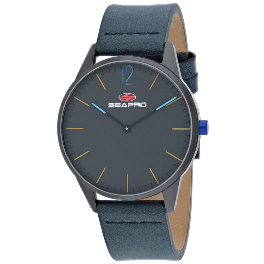 Seapro Stainless steel case watch in black