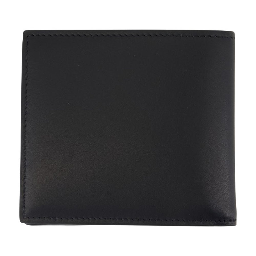 Alexander McQueen calfskin card case in black