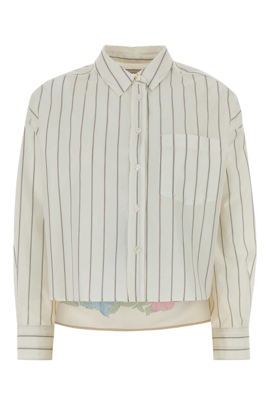 Embroidered Poplin Certosa Shirt Multi Bianco Camicie