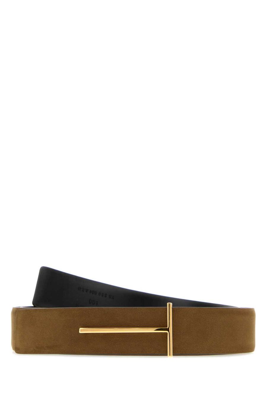 Tom Ford Nubuck Exterior: 100% Calf; Finishing: Golden metal belt in brown