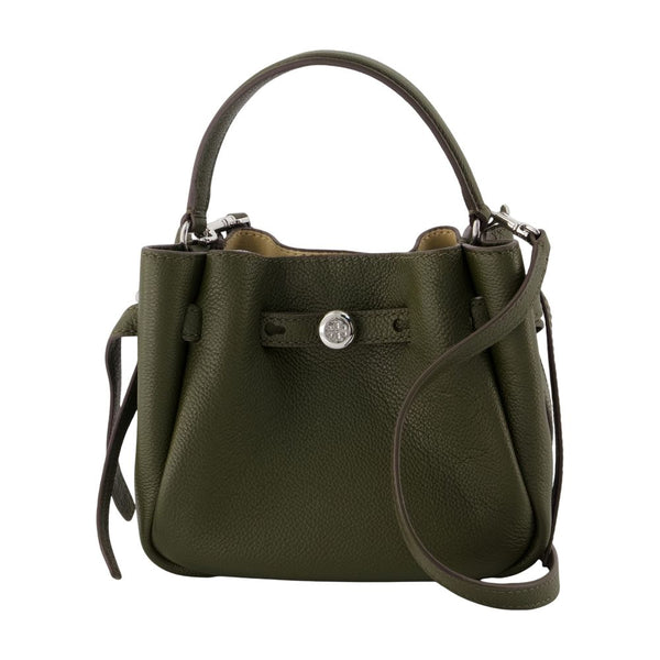 Romy Mini Bucket Shoulder Bag - Tory Burch Leather Khaki Calfskin / Crossbodies