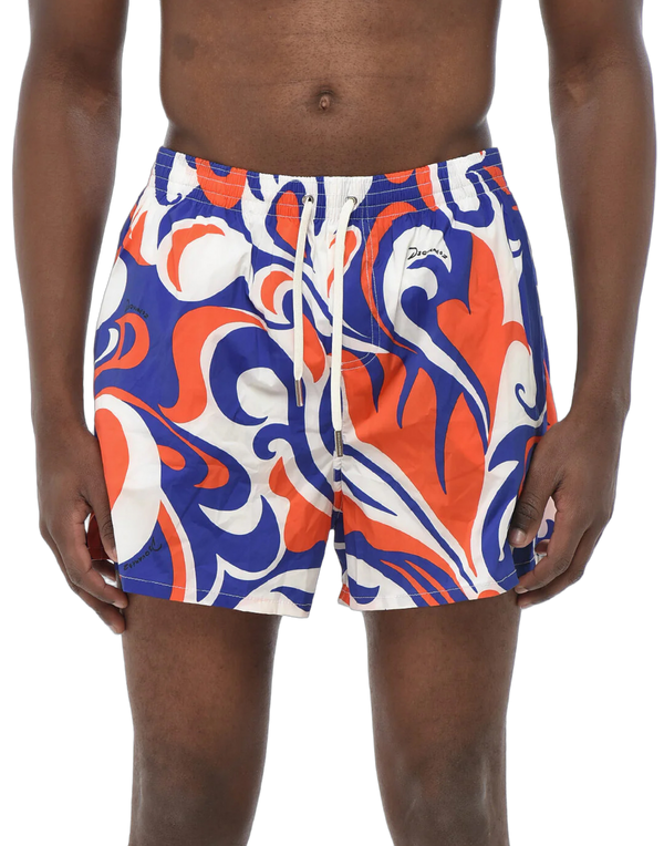 Dsquared2 95% Polyester swim shorts in multicolor