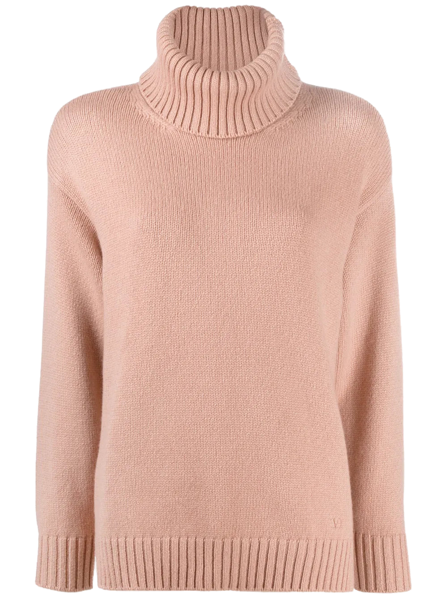 Valentino Virgin wool-cashmere blend sweater in pink