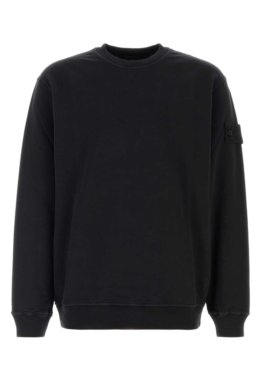 Slate Stretch Cotton Sweatshirt Black Exterior: Elastane Felpe