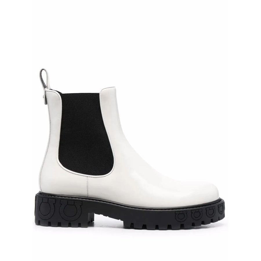 Ferragamo Calf-leather boot in white