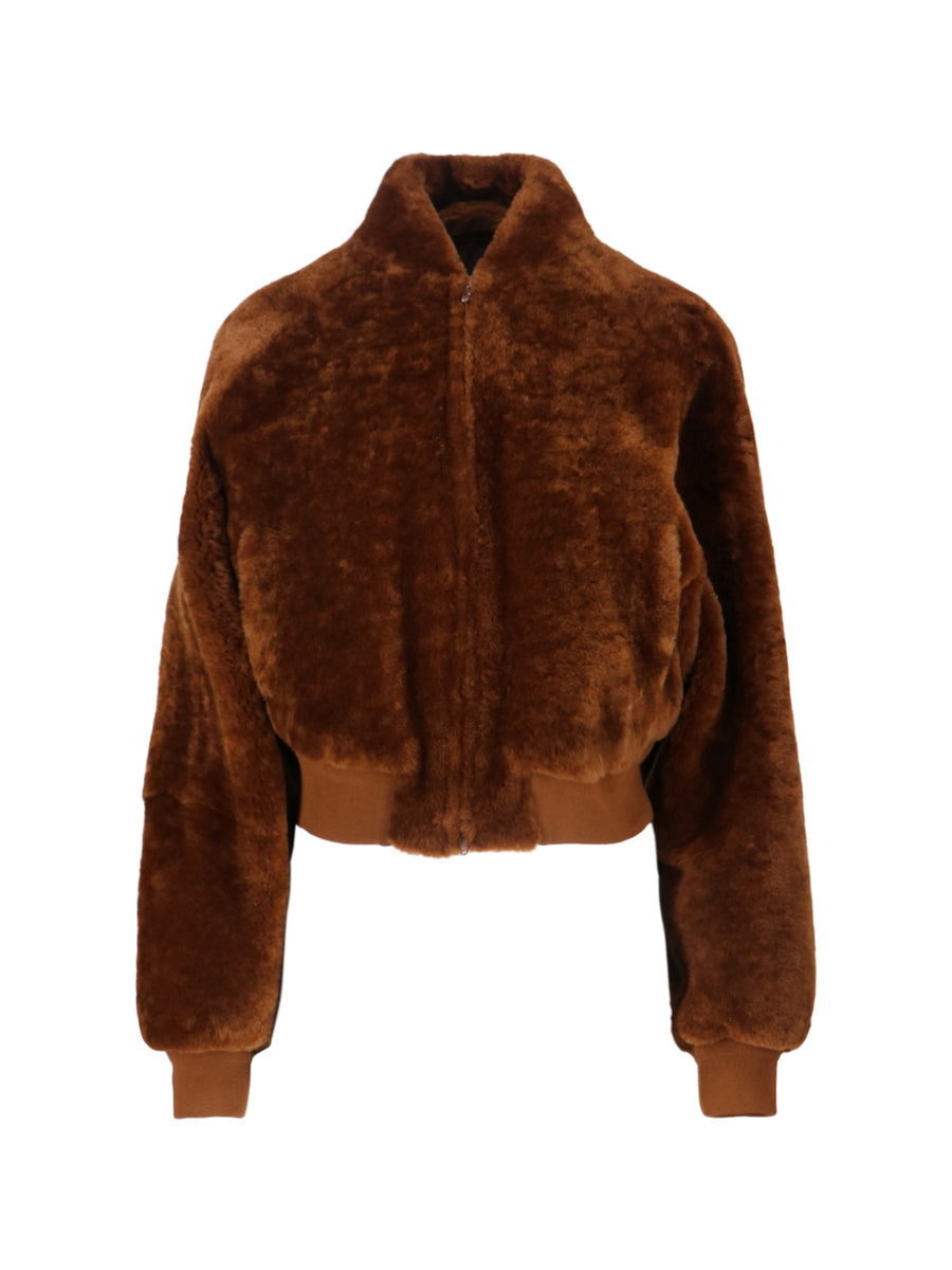 Phoebe Philo 100% lamb leather jacket in brown