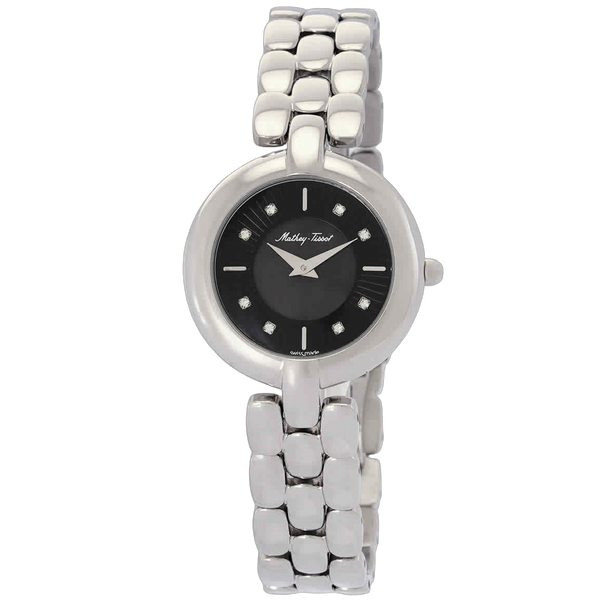 Mathey Tissot Stainless steel case watch in black