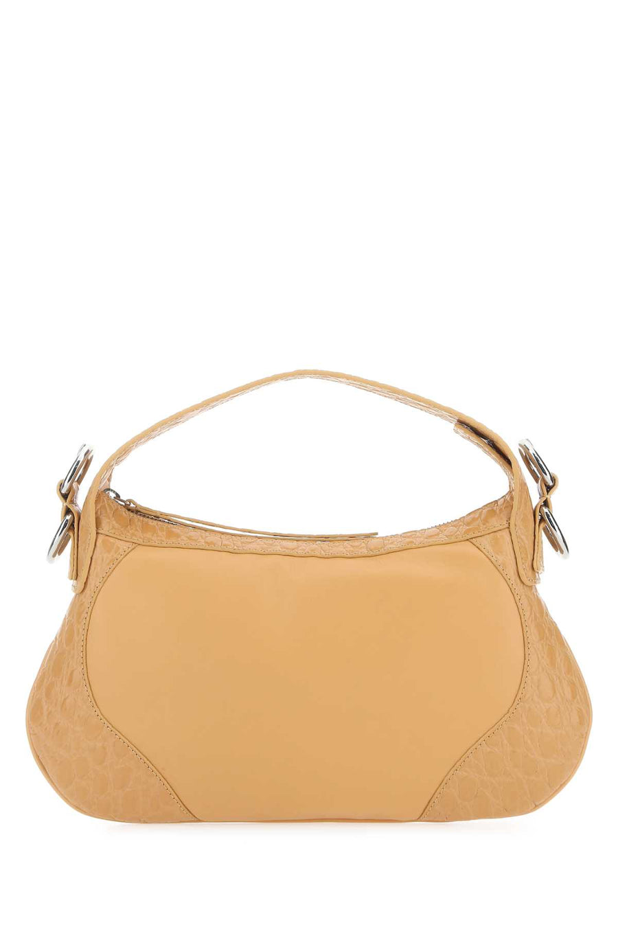 By Far Exterior: 100% Lamb shoulder bag in beige
