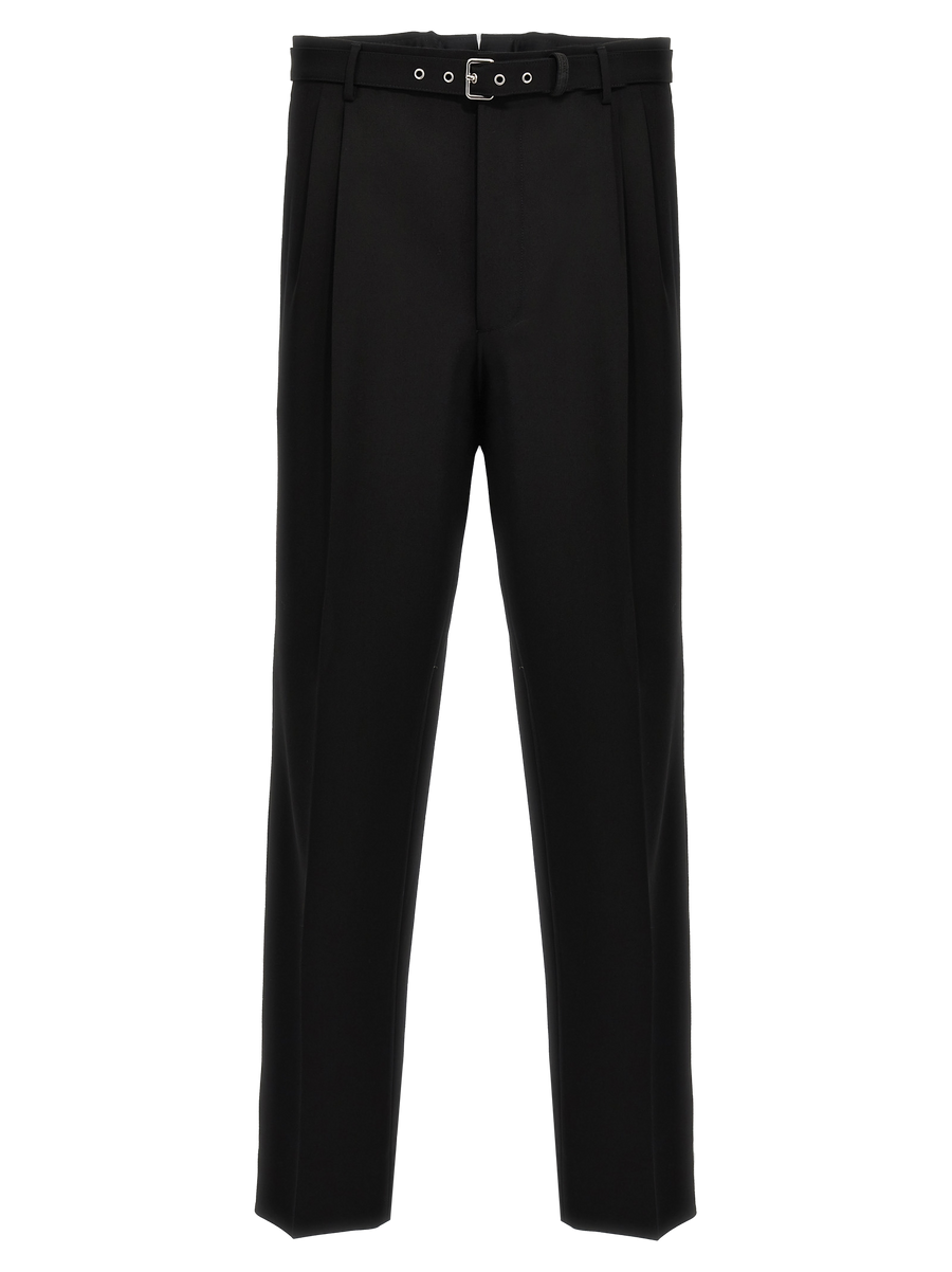 Black Virgin Wool Dress Pants