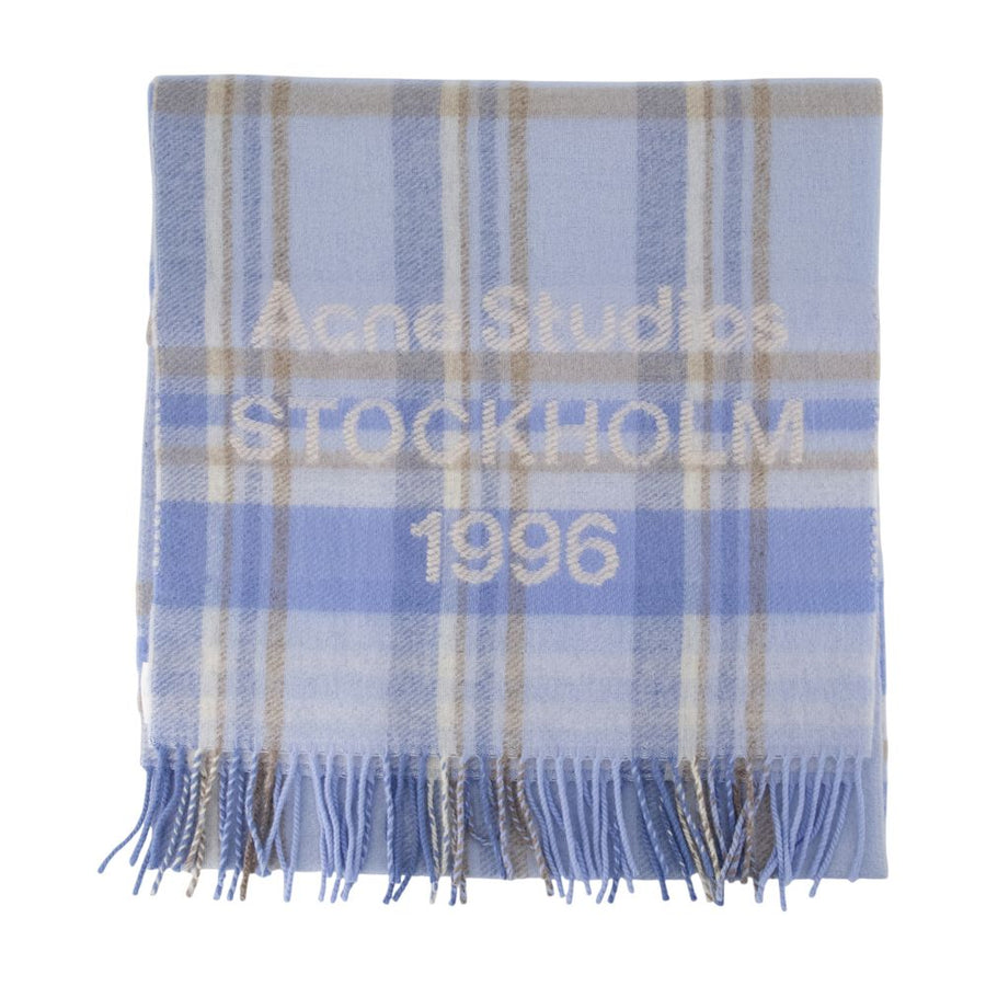 Acne Studios wool scarf in blue