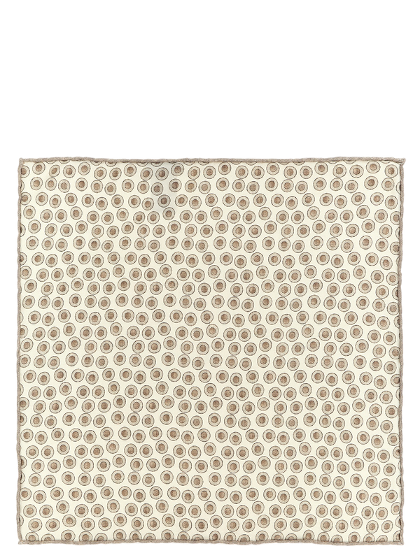 Beige Silk Foulard Accessory