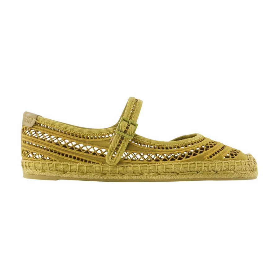 Tory Burch Viscose espadrille flat in green
