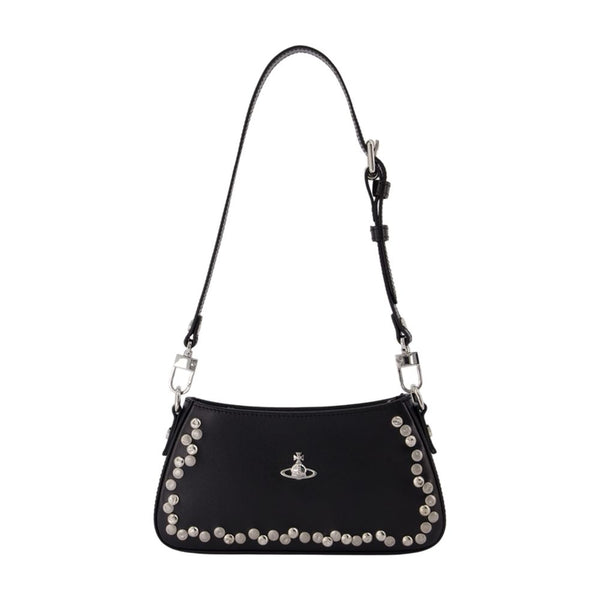 Vivienne Westwood calfskin shoulder bag in black
