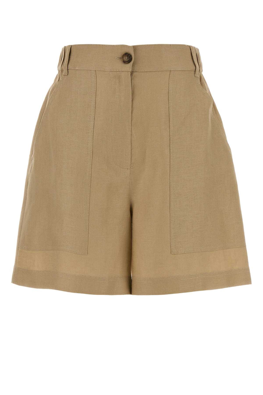Weekend 100% Linen bermuda shorts in beige