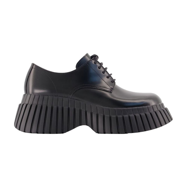 Mimi Loafers - Camper Leather Black Cowhide Shoes / Flat-shoes