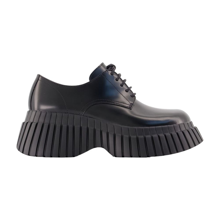 Mimi Loafers - Camper Leather Black Cowhide Shoes / Flat-shoes