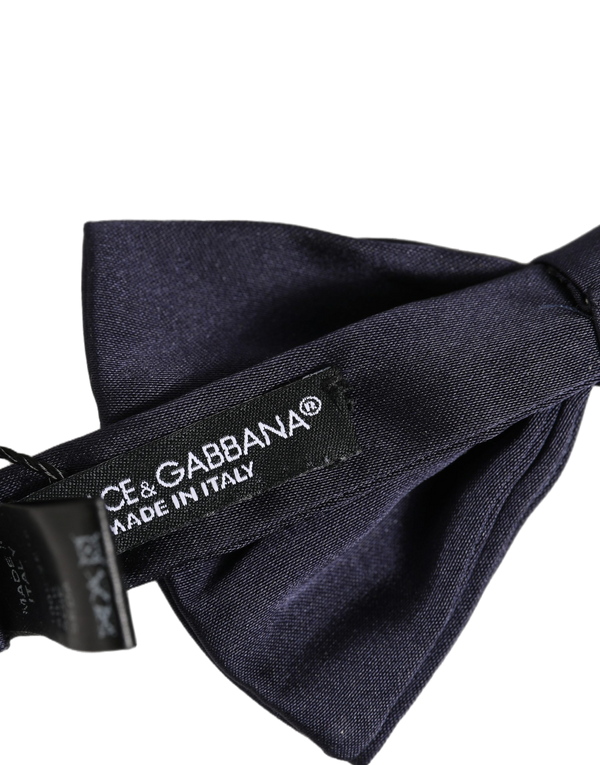 Dolce & Gabbana 100% Silk bow tie in navy