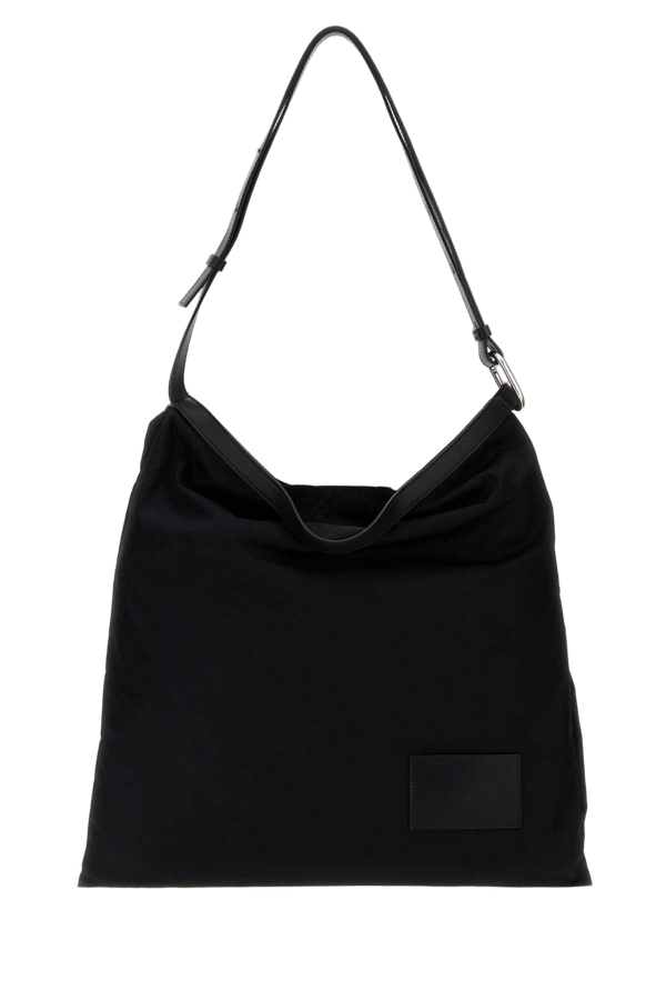 Jil Sander Exterior: 97% Nylon shoulder bag in black