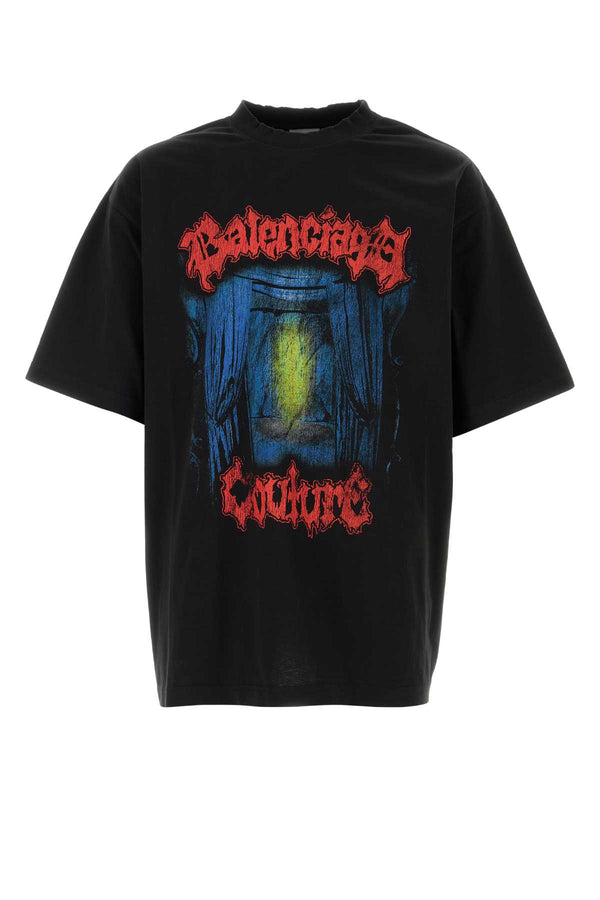 Balenciaga 100% Cotton t-shirt in black