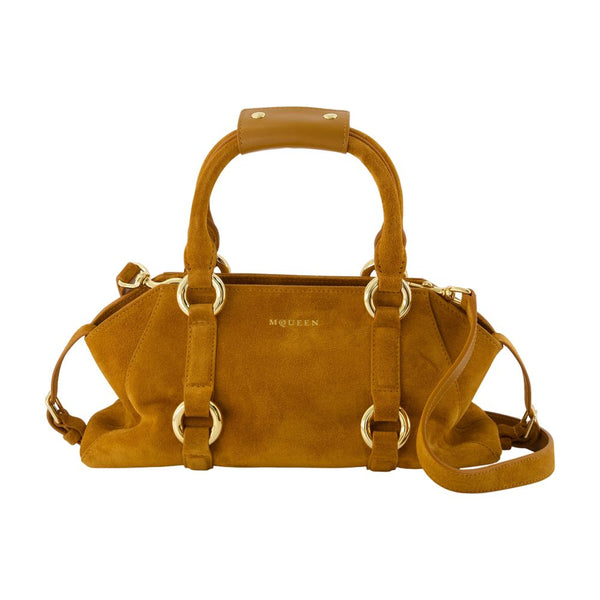Alexander McQueen Calfskin shoulder bag in brown