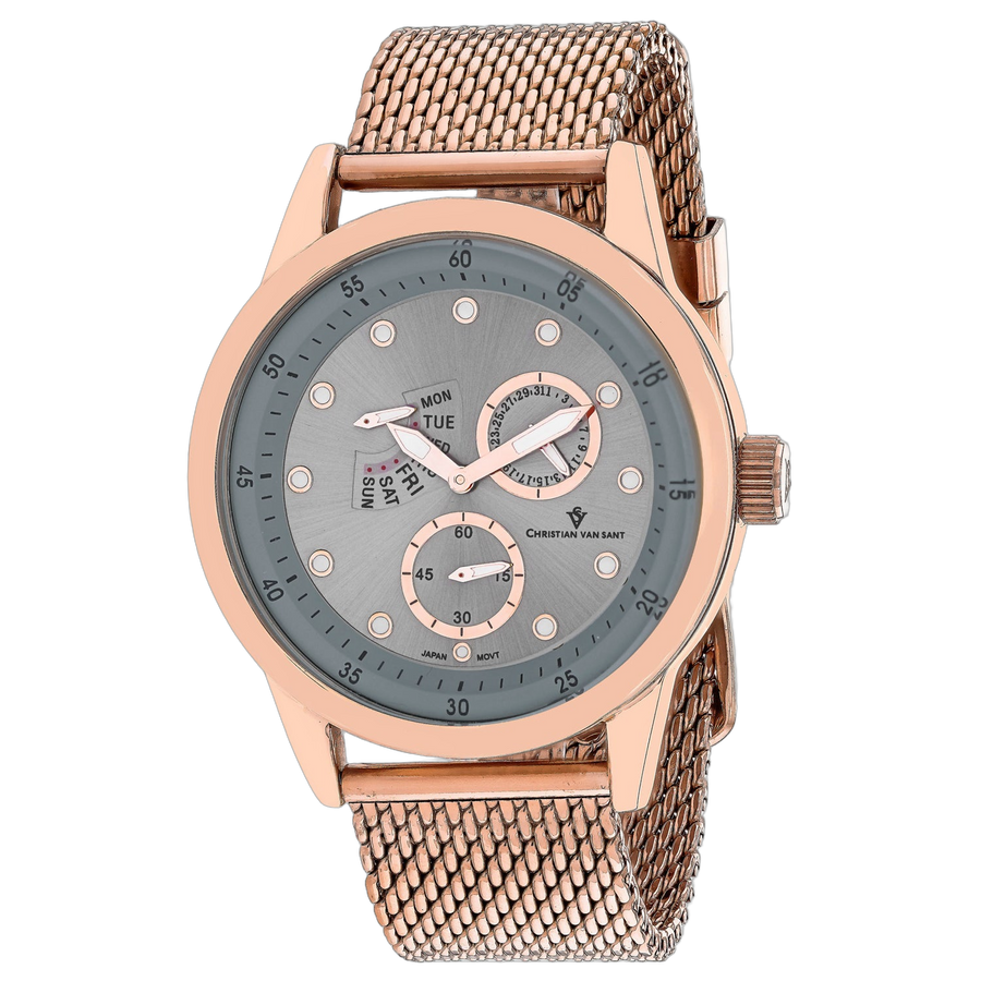 Christian Van Sant Stainless steel case watch in silver
