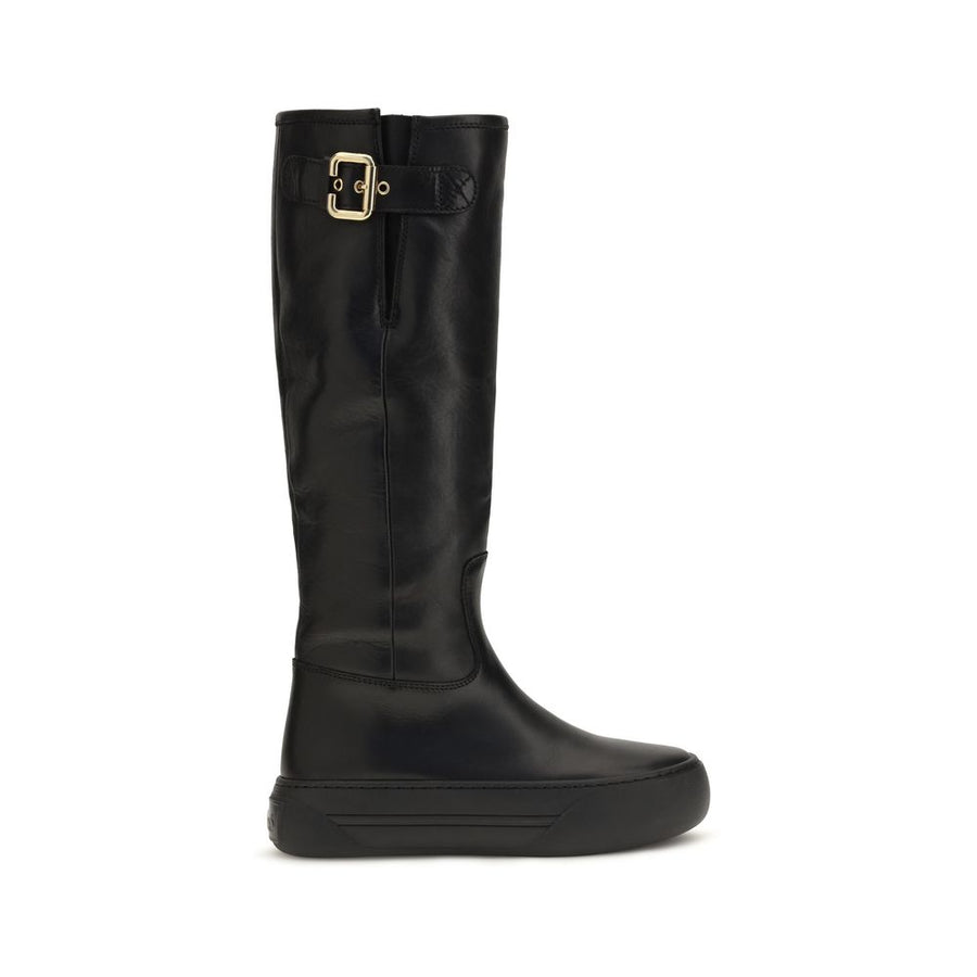 Chloé 100% Calf Leather Bos Taurus boot in black