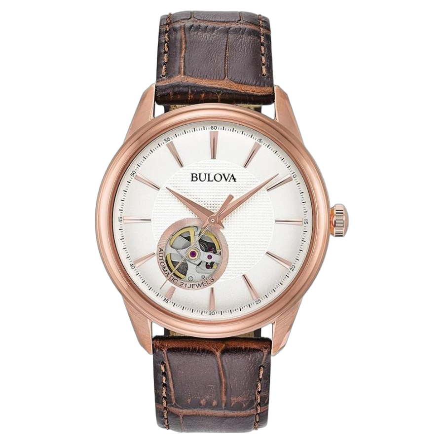 Bulova Stainless Steel case watch in rose gold
