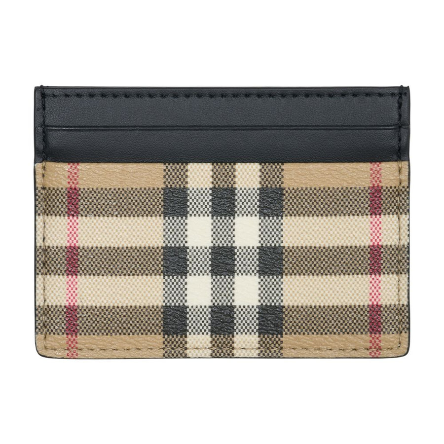 Burberry Synthetic leather card case in beige