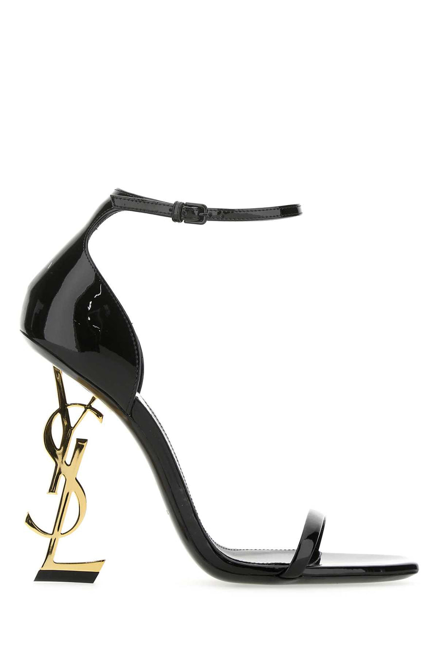 Black Leather Opyum 110 Sandals Nero Sandali