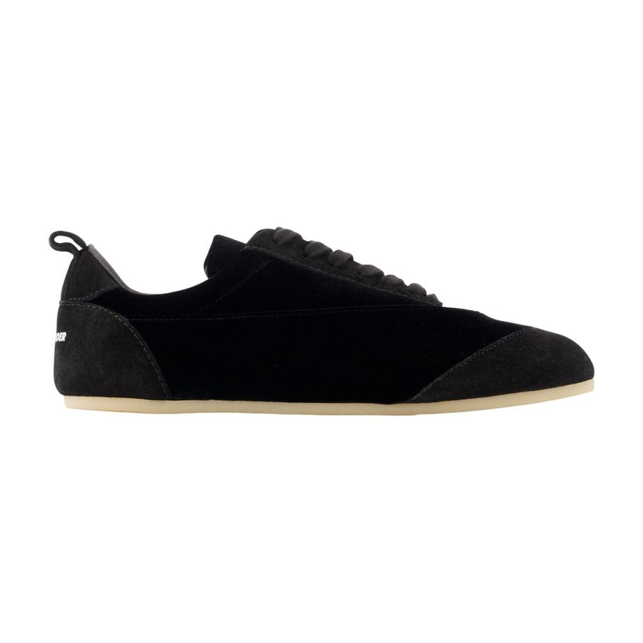 Jil Sander Calfskin sneaker in black