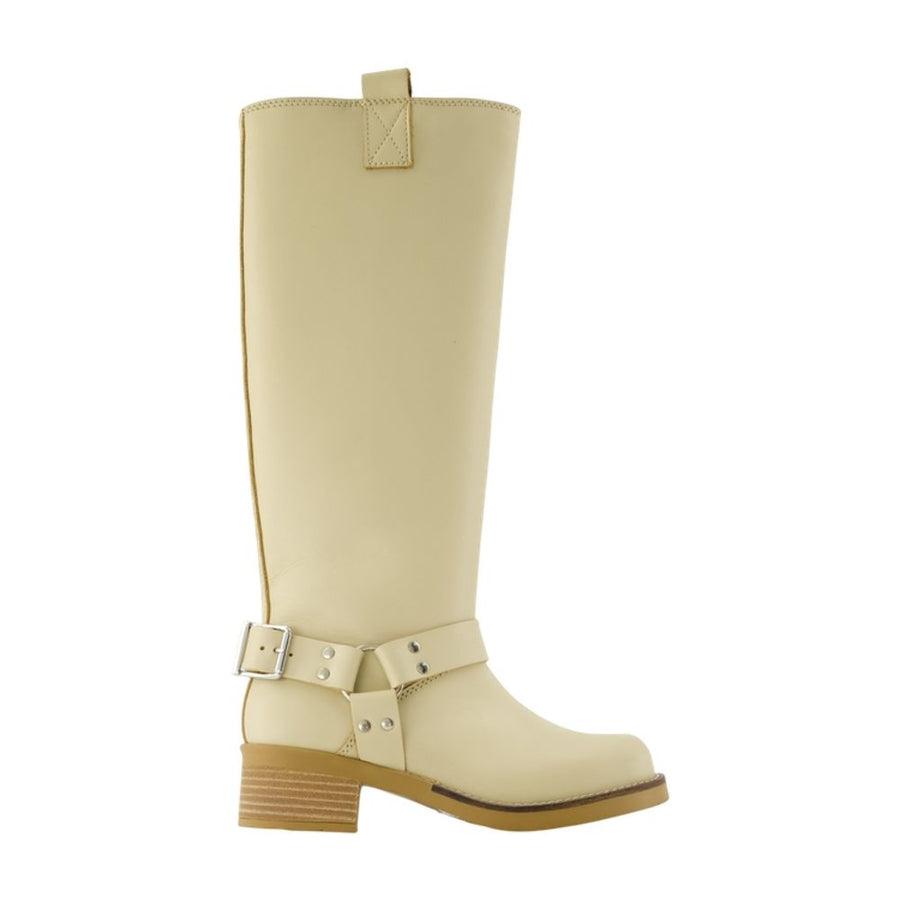 SamsøE SamsøE Calfskin boot in ivory