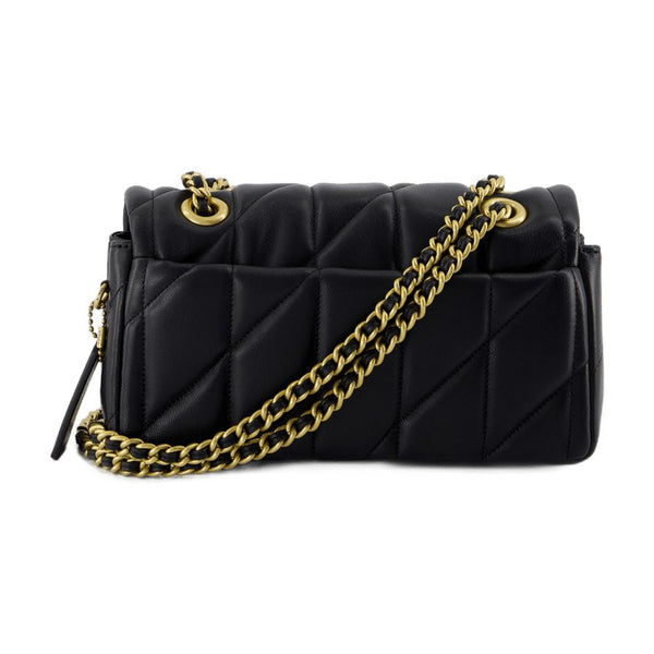Coach Calfskin shoulder bag in black