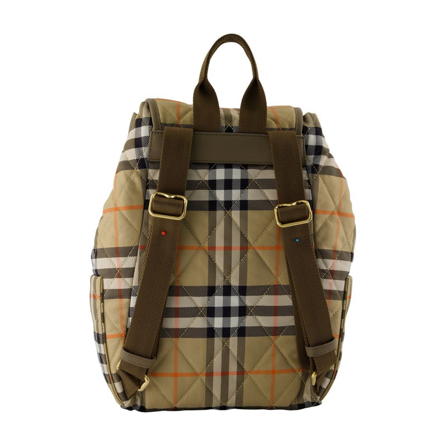 Burberry Synthetic nylon backpack in beige