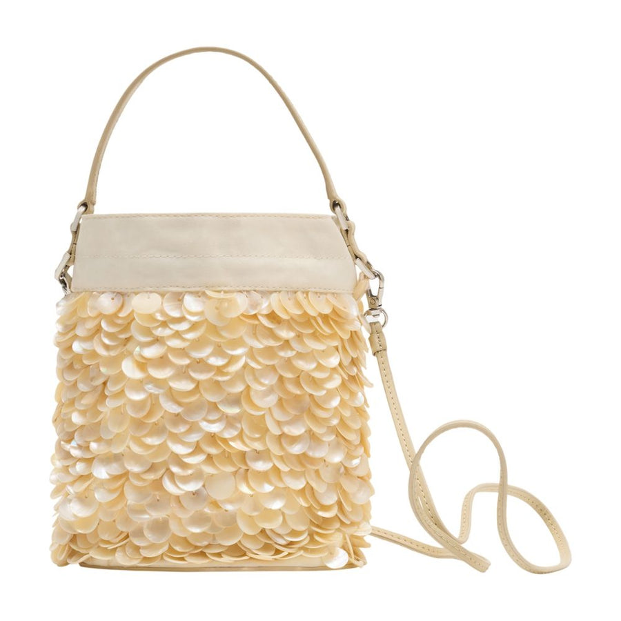 Staud Pearls mini bag in ivory