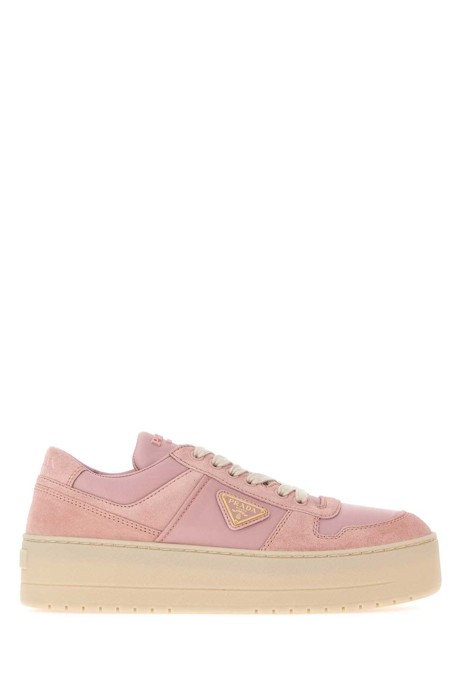 Pink Fabric And Suede Downtown Bold Sneakers Pesco