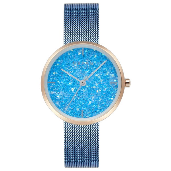 Obaku Stainless steel case watch in blue