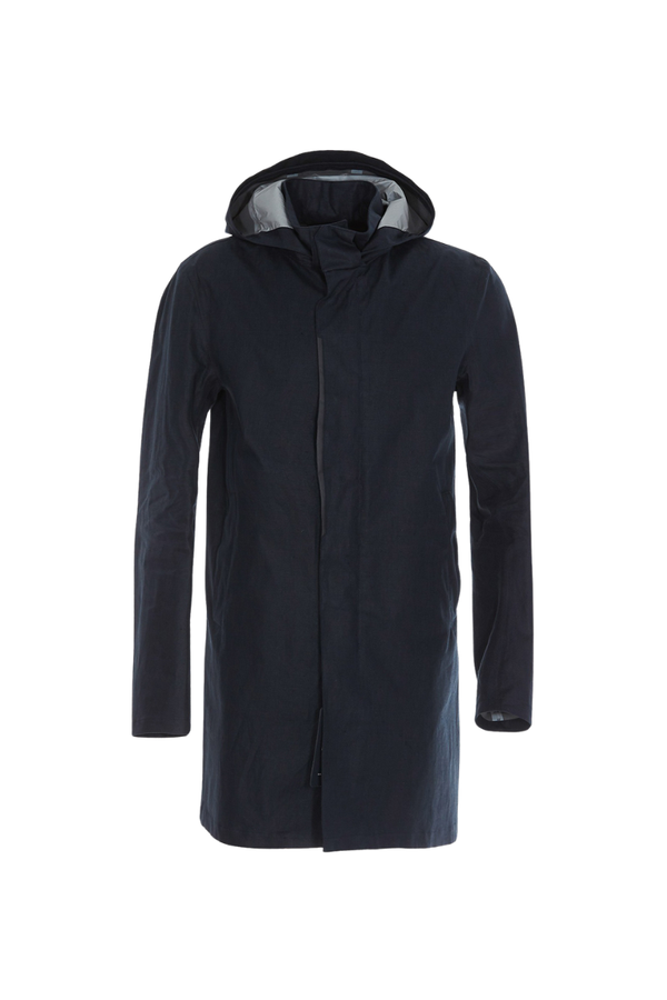 Herno 100% Linen coat in navy