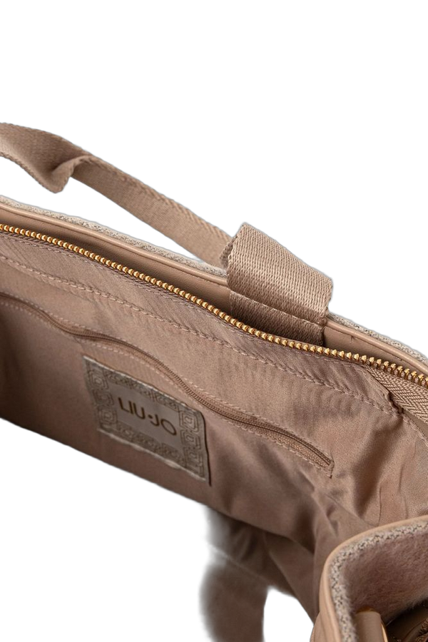 Liu Jo 100% Polyester shoulder bag in beige