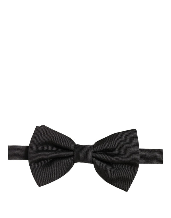 Dolce & Gabbana 100% Silk bow tie in black