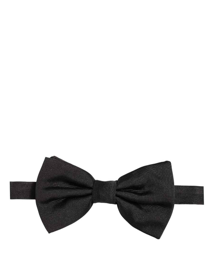 Dolce & Gabbana 100% Silk bow tie in black