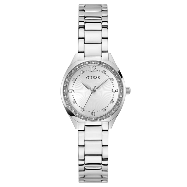 Guess Stainless steel case watch in silver
