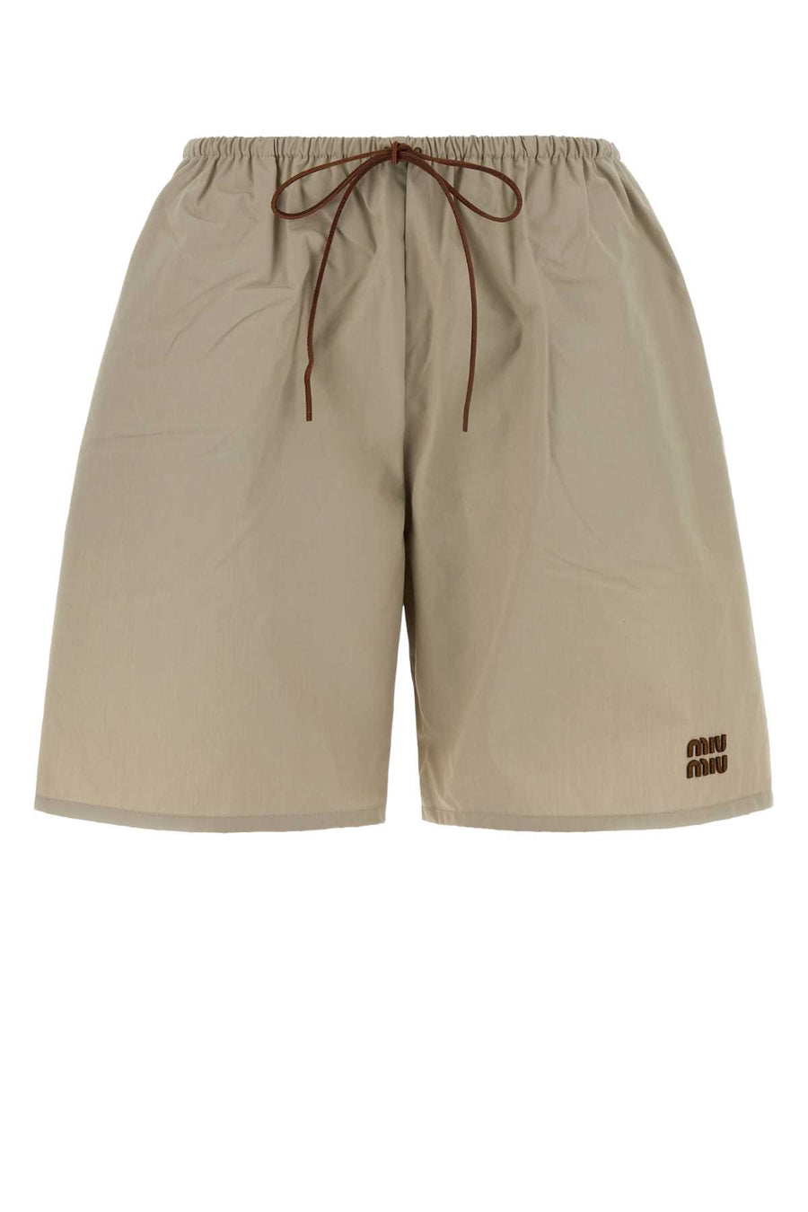 Sand Poplin Bermuda Shorts Calce Exterior : Cotton Polyester Pantaloni