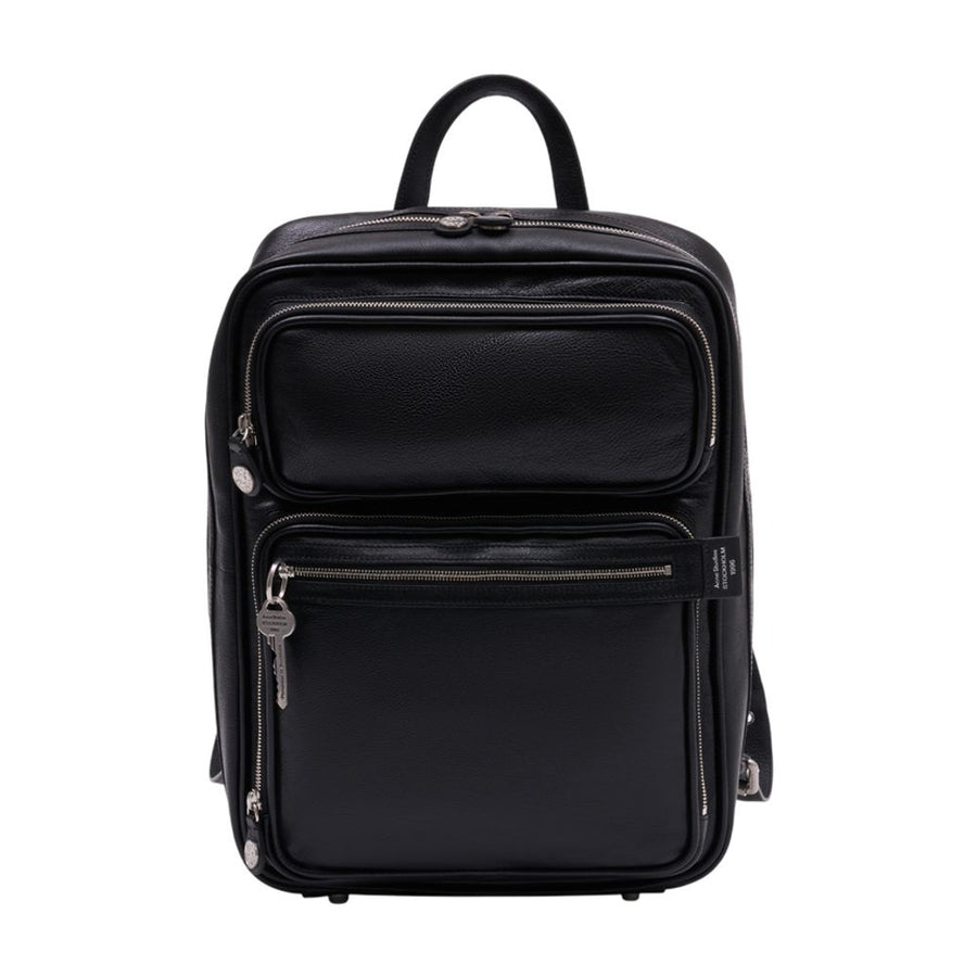 Acne Studios calfskin backpack in black