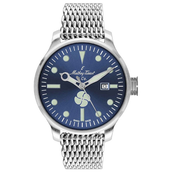 Mathey Tissot Mens Elica Blue Watch