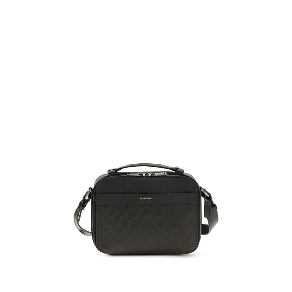 Black Calf Leather Bos Taurus Shoulder Bag