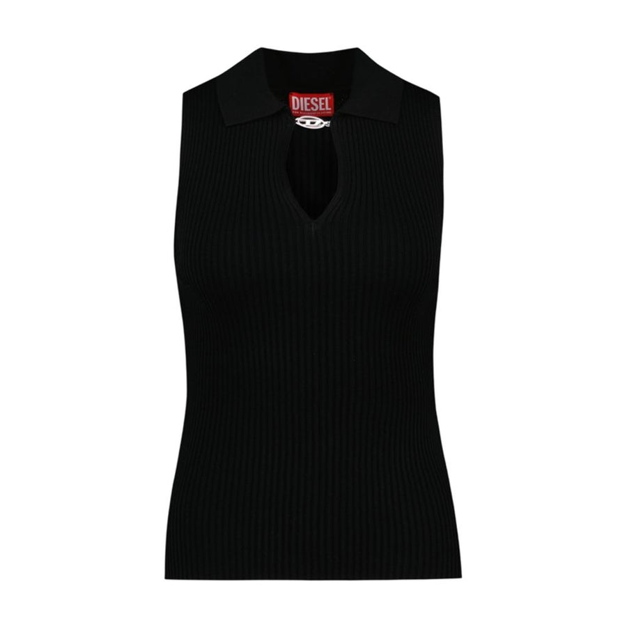 Diesel silk tank top in black